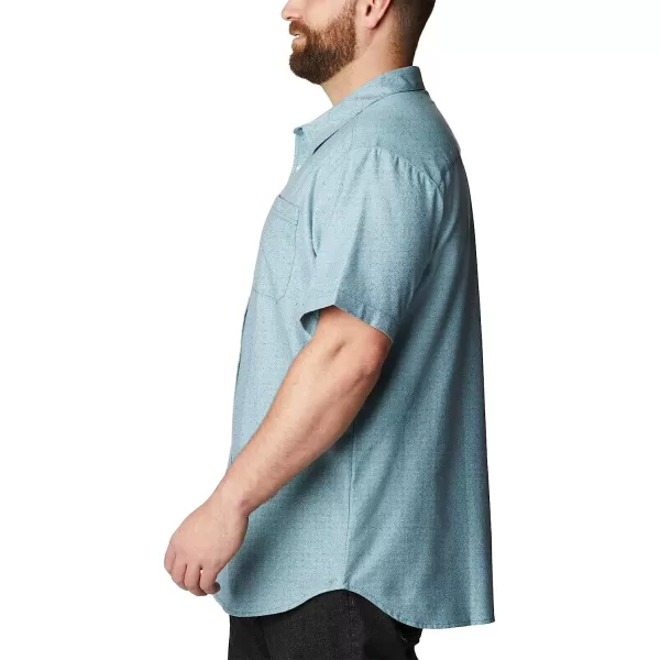 imageColumbia Mens Big amp Tall Rapid Rivers Novelty Short SleeveCollegiate NavyElectric Turquoise
