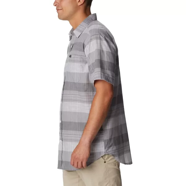 imageColumbia Mens Big amp Tall Rapid Rivers Novelty Short SleeveColumbia Grey Scattered Stripe