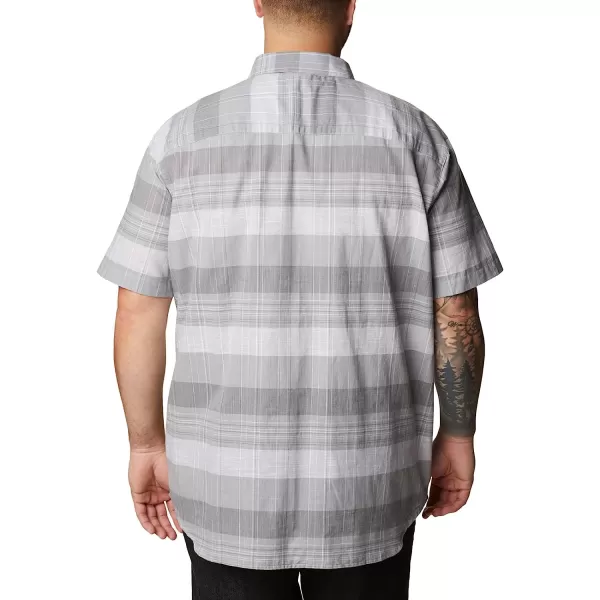 imageColumbia Mens Big amp Tall Rapid Rivers Novelty Short SleeveColumbia Grey Scattered Stripe