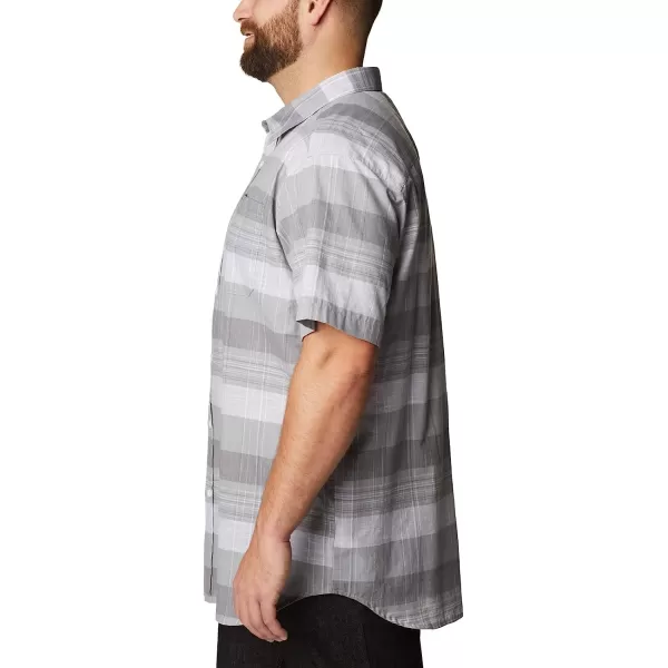 imageColumbia Mens Big amp Tall Rapid Rivers Novelty Short SleeveColumbia Grey Scattered Stripe