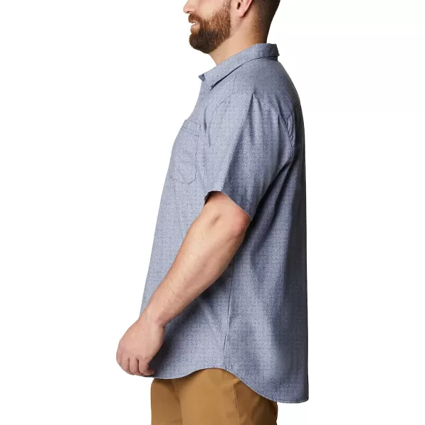 imageColumbia Mens Big amp Tall Rapid Rivers Novelty Short SleeveDark MountainWhite