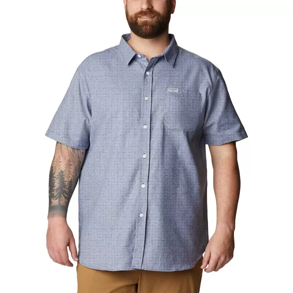 imageColumbia Mens Big amp Tall Rapid Rivers Novelty Short SleeveDark MountainWhite