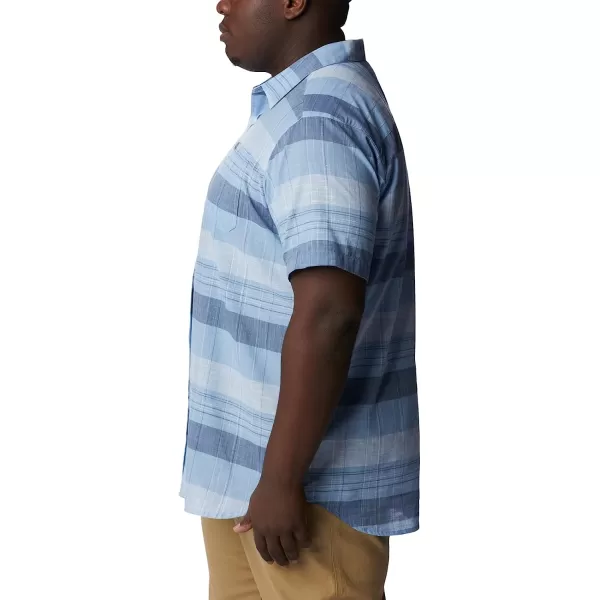 imageColumbia Mens Big amp Tall Rapid Rivers Novelty Short SleeveJet Stream Scattered Stripe