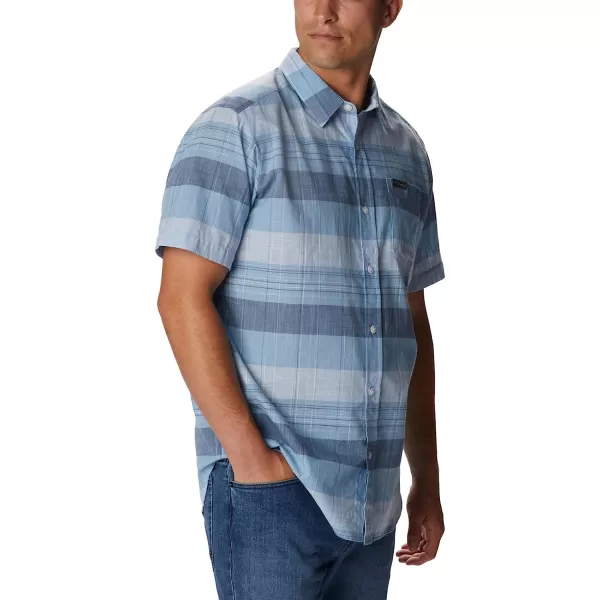 imageColumbia Mens Big amp Tall Rapid Rivers Novelty Short SleeveJet Stream Scattered Stripe