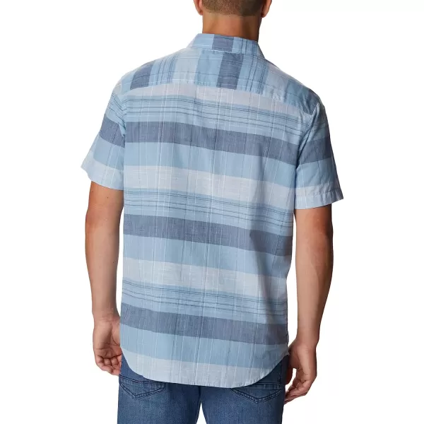 imageColumbia Mens Big amp Tall Rapid Rivers Novelty Short SleeveJet Stream Scattered Stripe