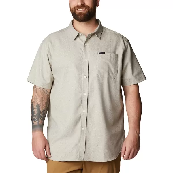 imageColumbia Mens Big amp Tall Rapid Rivers Novelty Short SleeveStone GreenSavory
