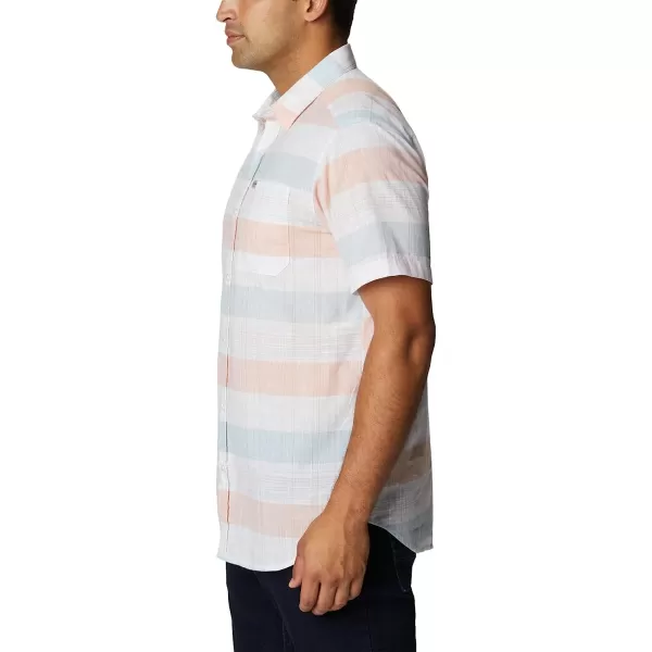 imageColumbia Mens Big amp Tall Rapid Rivers Novelty Short SleeveWhite Scattered Stripe