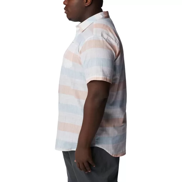 imageColumbia Mens Big amp Tall Rapid Rivers Novelty Short SleeveWhite Scattered Stripe