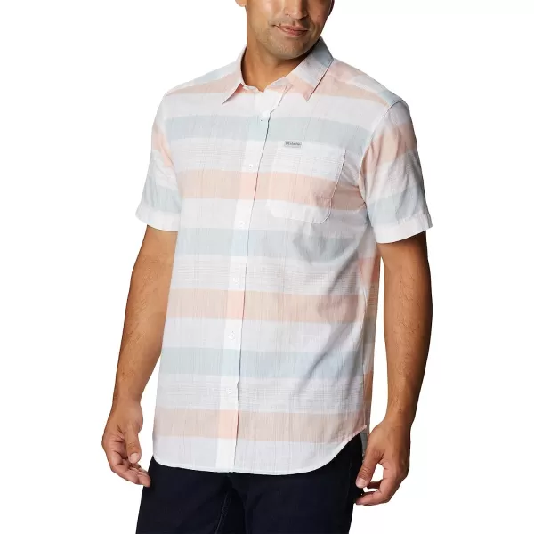 imageColumbia Mens Big amp Tall Rapid Rivers Novelty Short SleeveWhite Scattered Stripe