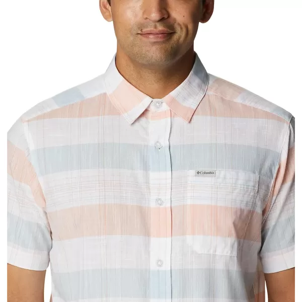 imageColumbia Mens Big amp Tall Rapid Rivers Novelty Short SleeveWhite Scattered Stripe