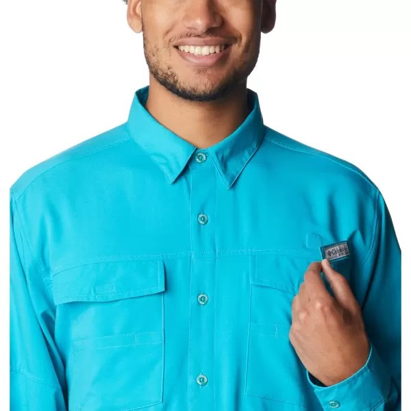 imageColumbia Mens Blood and Guts Iv Woven Long SleeveOcean Teal