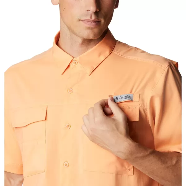 imageColumbia Mens Blood and Guts Iv Woven Short SleeveBright Nectar
