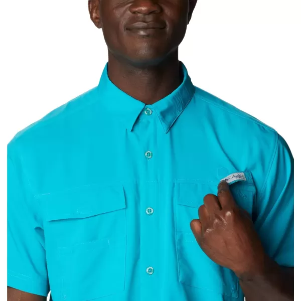 imageColumbia Mens Blood and Guts Iv Woven Short SleeveOcean Teal