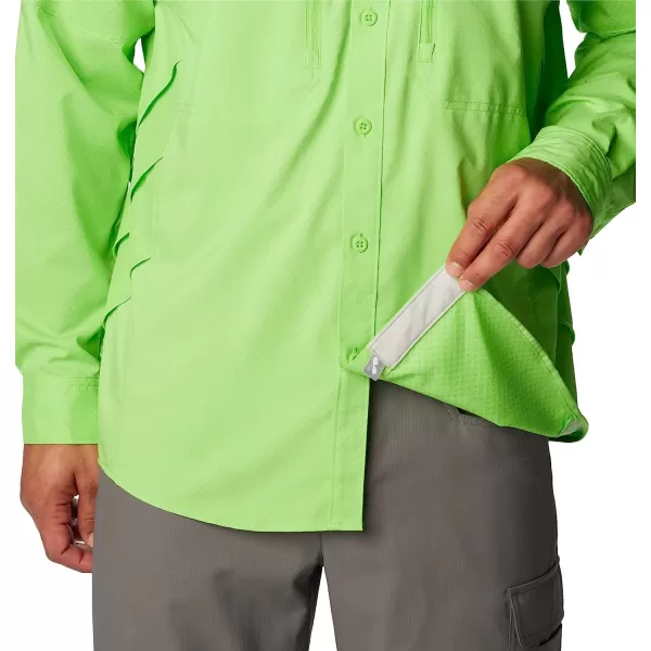 imageColumbia Mens Blood and Guts Zero Airgill Long SleeveGreen Mamba