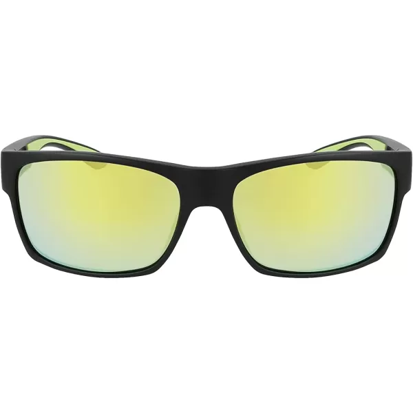 imageColumbia Mens Brisk Trail Rectangular SunglassesMatte BlackYellow
