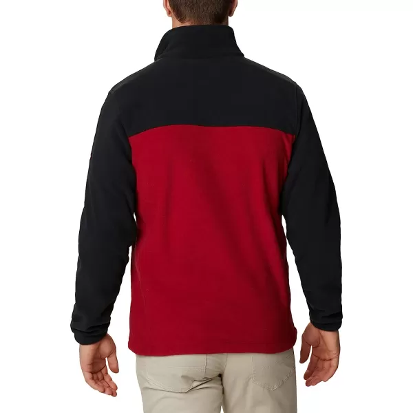 imageColumbia Mens CLG Flanker Iii Fleece JacketAlabama Crimson Tide Ala  Black Red Velvet