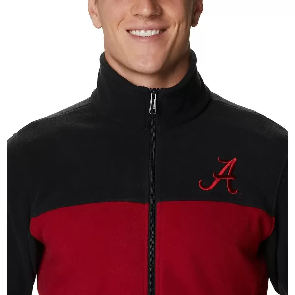 imageColumbia Mens CLG Flanker Iii Fleece JacketAlabama Crimson Tide Ala  Black Red Velvet
