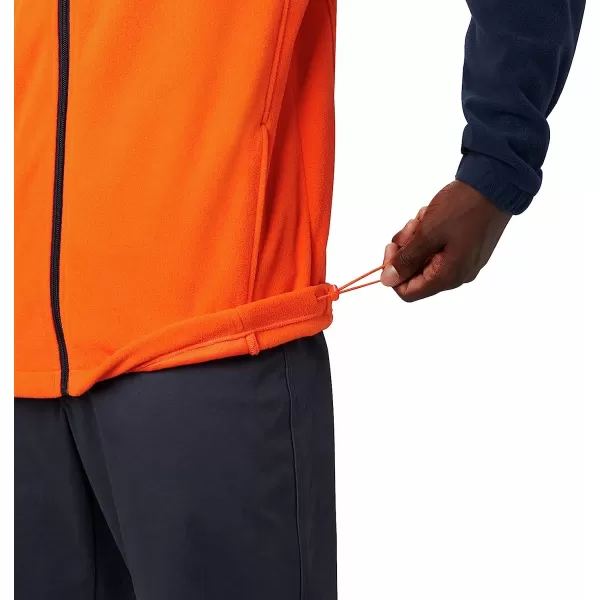 imageColumbia Mens CLG Flanker Iii Fleece JacketAuburn Tigers Aub  Collegiate Navy Spark Orange