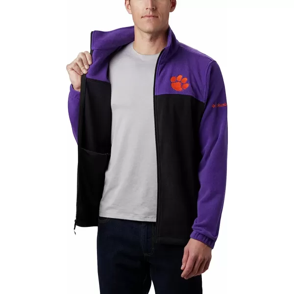 imageColumbia Mens CLG Flanker Iii Fleece JacketClemson Tigers Cle  Vivid Purple Black
