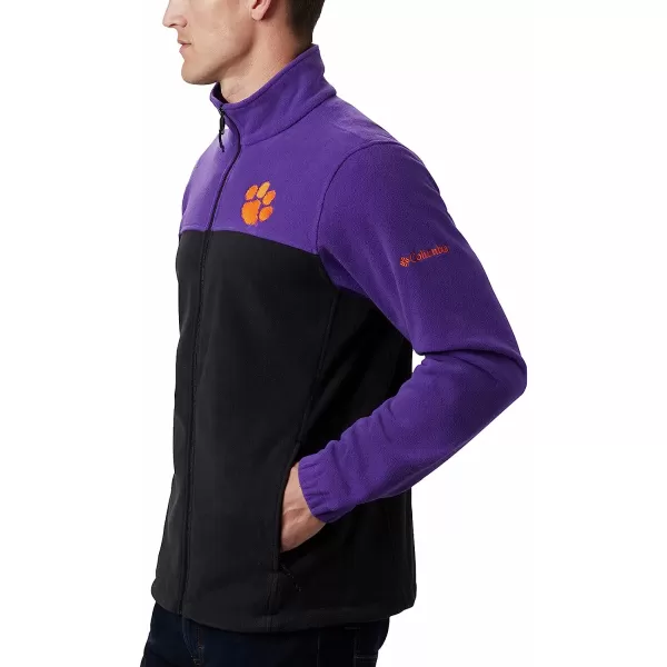 imageColumbia Mens CLG Flanker Iii Fleece JacketClemson Tigers Cle  Vivid Purple Black