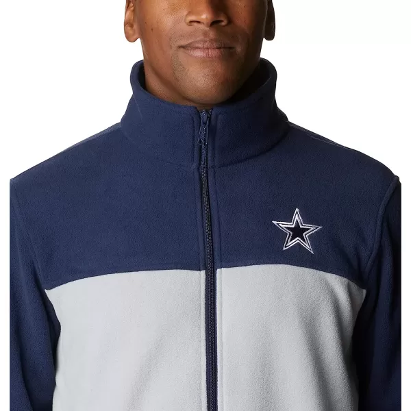imageColumbia Mens CLG Flanker Iii Fleece JacketDallas Cowboys Dc  Collegiate Navy Columbia Grey