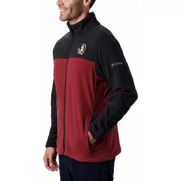 imageColumbia Mens CLG Flanker Iii Fleece JacketFlorida State Seminoles Fsu  Black Cabernet