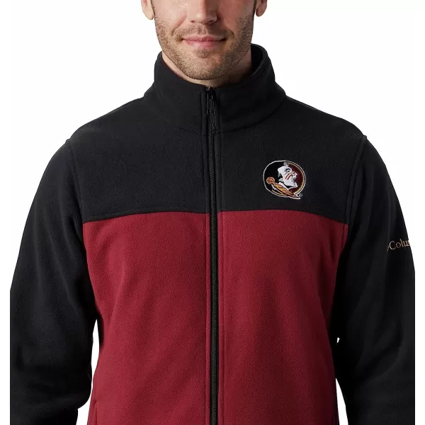 imageColumbia Mens CLG Flanker Iii Fleece JacketFlorida State Seminoles Fsu  Black Cabernet