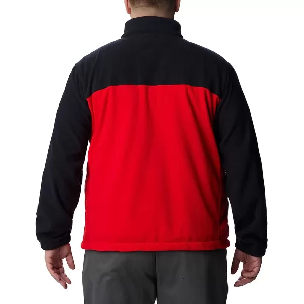 imageColumbia Mens CLG Flanker Iii Fleece JacketGeorgia Bulldogs Uga  Black Bright Red