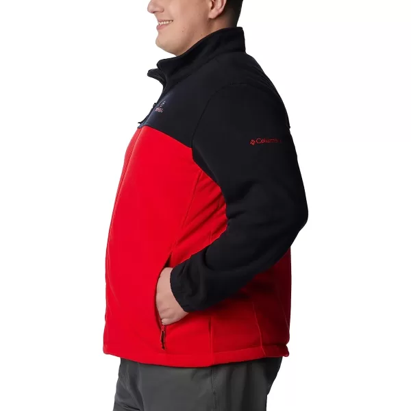 imageColumbia Mens CLG Flanker Iii Fleece JacketGeorgia Bulldogs Uga  Black Bright Red