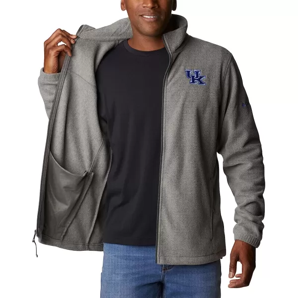 imageColumbia Mens CLG Flanker Iii Fleece JacketKentucky Wildcats Uk  Charcoal