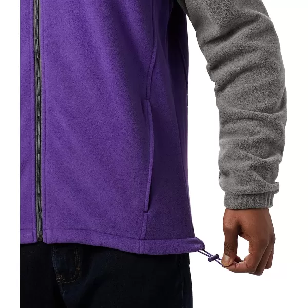 imageColumbia Mens CLG Flanker Iii Fleece JacketLSU Tigers Lsu  Charcoal Heather Vivid Purple