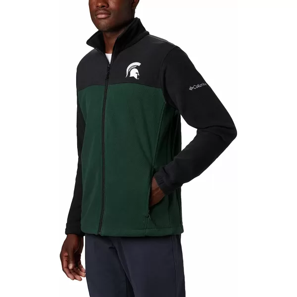 imageColumbia Mens CLG Flanker Iii Fleece JacketMichigan State Spartans Ms  Black Spruce