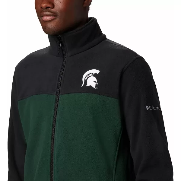 imageColumbia Mens CLG Flanker Iii Fleece JacketMichigan State Spartans Ms  Black Spruce