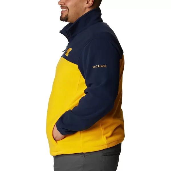 imageColumbia Mens CLG Flanker Iii Fleece JacketMichigan Wolverines Um  Collegiate Navy Collegiate Yellow