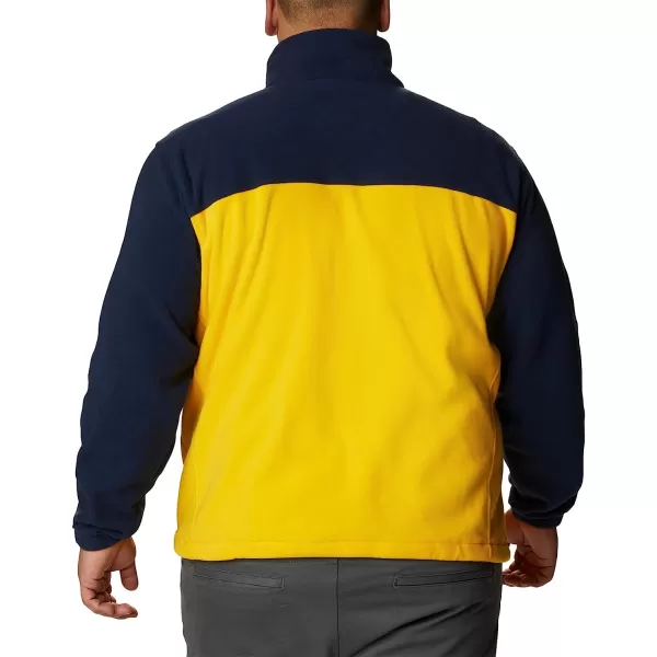 imageColumbia Mens CLG Flanker Iii Fleece JacketMichigan Wolverines Um  Collegiate Navy Collegiate Yellow