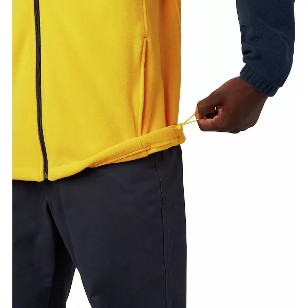 imageColumbia Mens CLG Flanker Iii Fleece JacketMichigan Wolverines Um  Collegiate Navy Collegiate Yellow