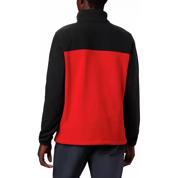 imageColumbia Mens CLG Flanker Iii Fleece JacketNebraska Cornhuskers Neb  Black Bright Red