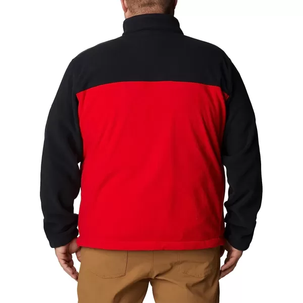 imageColumbia Mens CLG Flanker Iii Fleece JacketNebraska Cornhuskers Neb  Black Bright Red