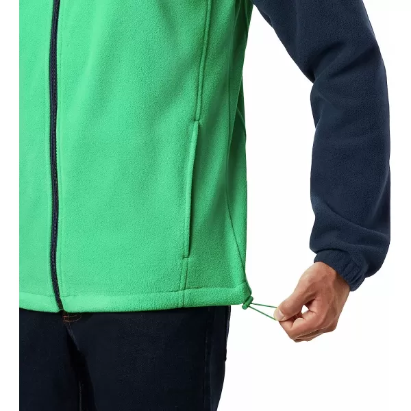 imageColumbia Mens CLG Flanker Iii Fleece JacketNotre Dame Fighting Irish Nd  Collegiate Navy Fuse Green