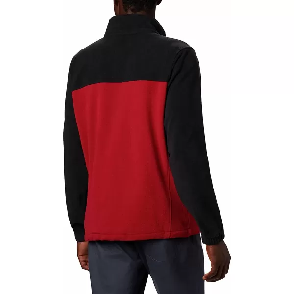 imageColumbia Mens CLG Flanker Iii Fleece JacketOklahoma Sooners Ok  Black Red Velvet