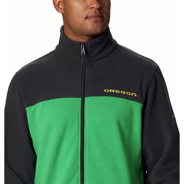 imageColumbia Mens CLG Flanker Iii Fleece JacketOregon Ducks Uo  Shark Fuse Green