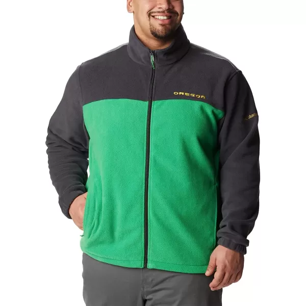 imageColumbia Mens CLG Flanker Iii Fleece JacketOregon Ducks Uo  Shark Fuse Green