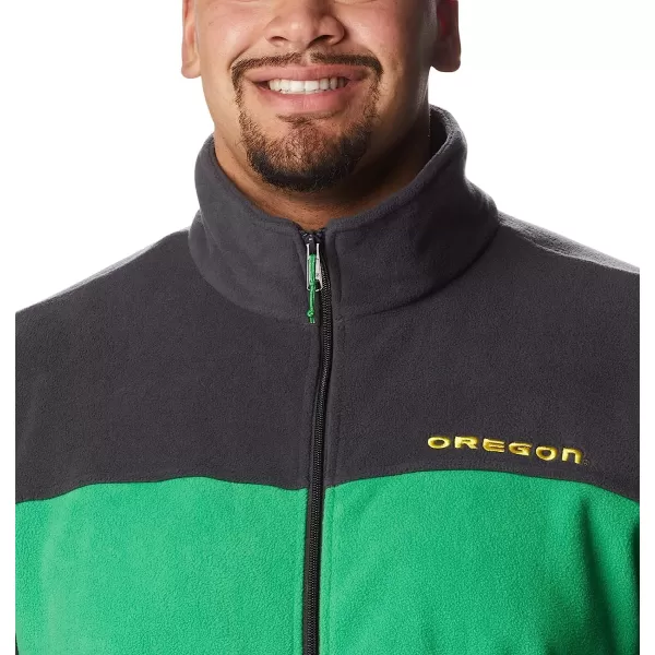 imageColumbia Mens CLG Flanker Iii Fleece JacketOregon Ducks Uo  Shark Fuse Green