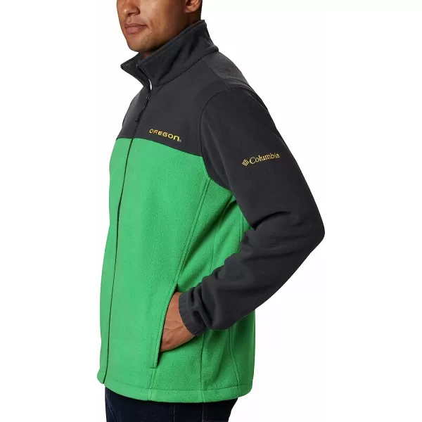 imageColumbia Mens CLG Flanker Iii Fleece JacketOregon Ducks Uo  Shark Fuse Green