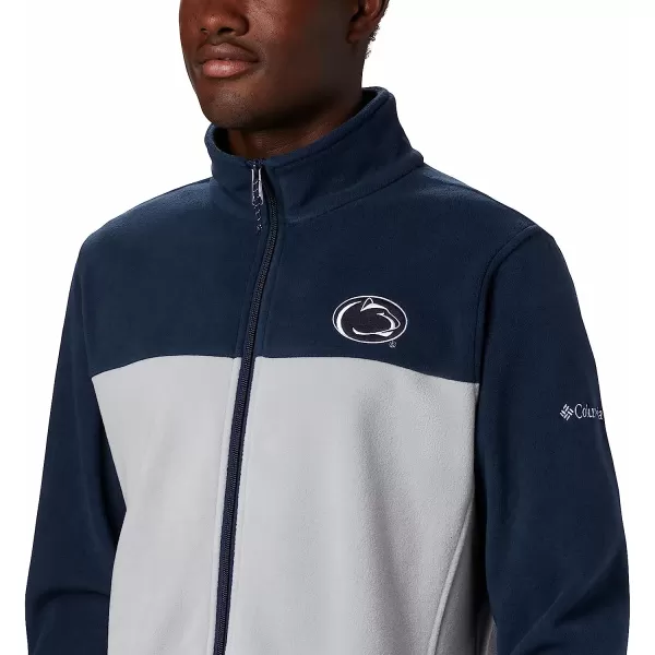 imageColumbia Mens CLG Flanker Iii Fleece JacketPenn State Nittany Lions Psu  Collegiate Navy Columbia Grey