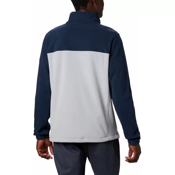 imageColumbia Mens CLG Flanker Iii Fleece JacketPenn State Nittany Lions Psu  Collegiate Navy Columbia Grey