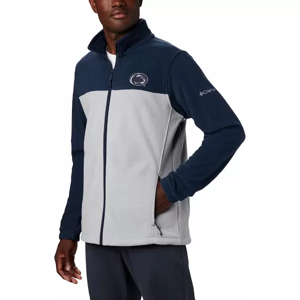 imageColumbia Mens CLG Flanker Iii Fleece JacketPenn State Nittany Lions Psu  Collegiate Navy Columbia Grey