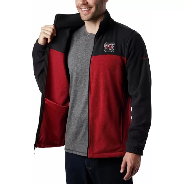imageColumbia Mens CLG Flanker Iii Fleece JacketSouth Carolina Fighting Gamecocks Sc  Black Beet