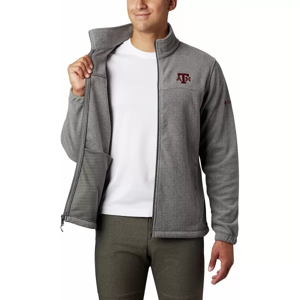 imageColumbia Mens CLG Flanker Iii Fleece JacketTexas AampM Aggies Tam  Charcoal