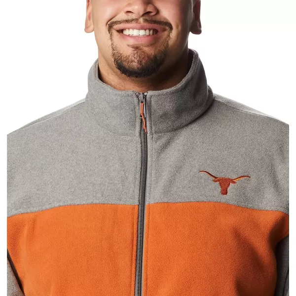 imageColumbia Mens CLG Flanker Iii Fleece JacketTexas Longhorns Tex  Charcoal Cedar